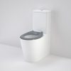 Caroma Care 660 Ambulant Cleanflush Easy Height (Bottom Inlet) Suite with Single Flap Seat Anthracite Grey - with GermGard® 846913AG