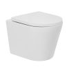 Johnson Suisse Venezia Wall Hung Rimless Toilet Pan With Seat JTTV711.315