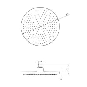 Villeroy & Boch Architectura Style 230 Overhead Shower_SPEC