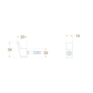 Avenir Universal Robe Hook Also sold as ABRH-BERH_SPEC