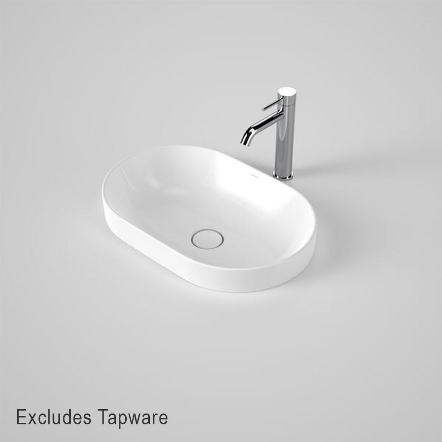 Caroma Liano II 530mm Pill Inset Basin Gloss White 852700W_IMG1