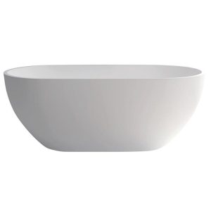 Cassa Desgin Egg Shape 1530mm Freestanding Bathtub with Overflow MATTE WHITE_IMG2