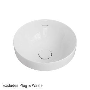 Fienza Aluca Round Semi-Inset Basin Gloss White RB532_IMG1