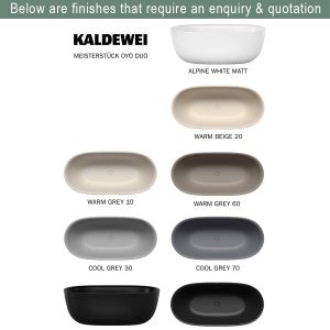 KALDEWEI Meisterstück OYO DUO 1630mm Freestanding Bath Alpine White 01-1050-4035_IMG4