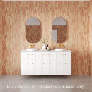 Marquis Paco Semi-Inset Gloss White Basin 365Ø mm MARQP002GW_IMG4