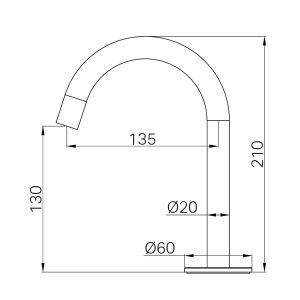 Nero Serenity Basin Arc Spout Chrome 24C001CH_IMG2