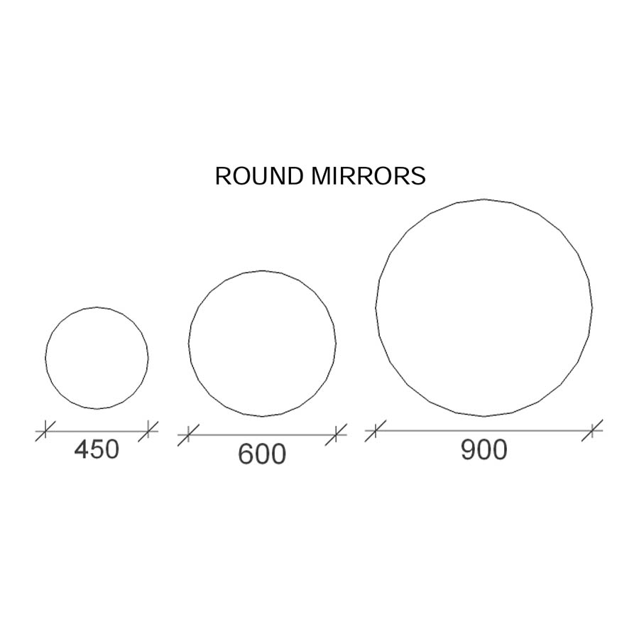 Rifco Round Mirror Size Varies_specs