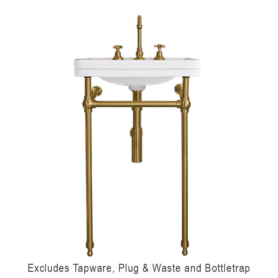Turner Hastings Stafford 58 x 45 Nuovo Basin Stand 3 Taphole Brushed Brass ST581BS-BB-3TH_IMG1