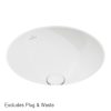 Villeroy & Boch Loop Slim 380 Round Under Counter Basin No Tap Hole with Overflow 4A520001_IMG1