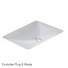 Villeroy & Boch Loop Slim 540 Rectangular Under Counter Basin No Tap Hole with Overflow 4A570001_IMG1