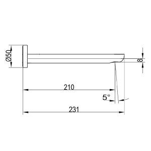 Villeroy & Boch O.Novo Bath Spout Chrome TVT10450061B_IMG2