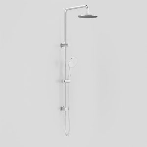 Astrawalker Icon Exposed Shower with 200mm Rose & Multi-Function Hand Shower & Integrated Diverter Chrome_A69.24.V6.00